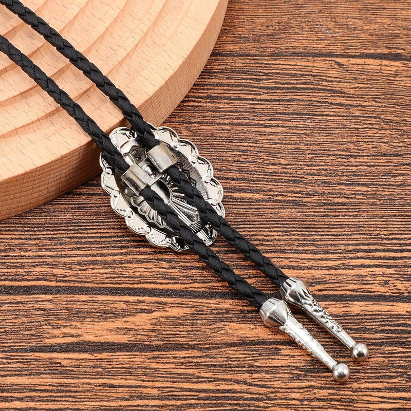 Sansths Bolo Tie for Men Cowboy Tie Native American Retro Western Necklace Cowboy Cowgirl Accessories for Men Women - Image 3